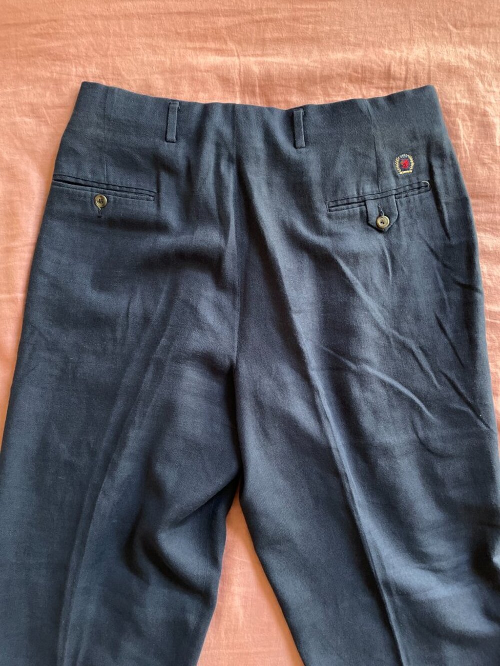 True Vintage Y2K Tommy Hilfiger 'Classic American Tailored Trousers' - Size 35W- - Picture 11 of 14